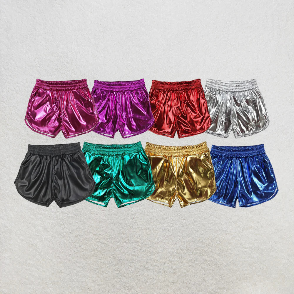 Leather Metallic Shorts