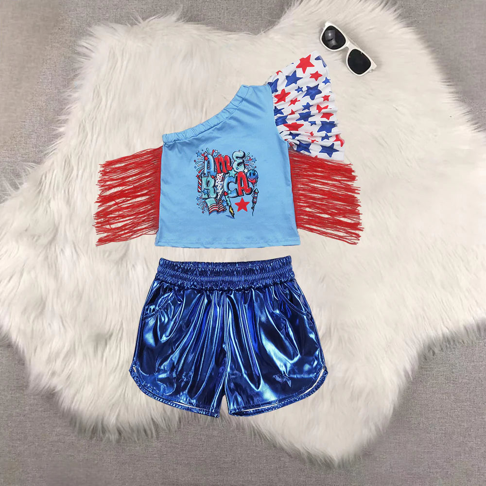 America Fringe Short Set